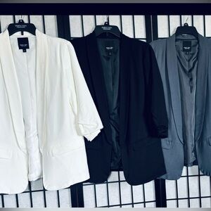 Simply Vera VERA Wang  | Open Front Blazer(s) *NWOT
WHT/MED ~BLK/MED~GRY/MED